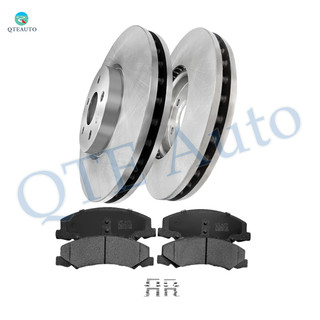 Set of 6 Front 321mm Brake Disc Rotors-Ceramic Brake Pad Kit For 2014 2015 Chevrolet Impala