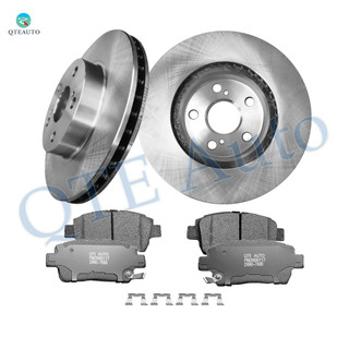Set of 6 Front 255mm Brake Disc Rotors-D990 7695 Ceramic Brake Pad Kit For 2004-2009 Toyota Prius