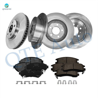 Set of 12 Front 303mm-Rear 278mm Brake Disc Rotors-Ceramic Brake Pad Kit For 2001-2004 Chevrolet Monte Carlo Rear D814 7387