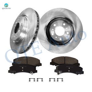 Set of 6 Front 322.95mm Brake Disc Rotors-Ceramic Brake Pad Kit For 2014-2016 Chevrolet Impala Limited