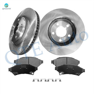 Set of 6 Front 296.95mm Brake Disc Rotors-Ceramic Brake Pad Kit For 2005 Buick Terraza