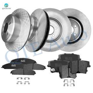 Set of 12 Front-Rear 320mm Brake Disc Rotors-Ceramic Brake Pad Kit For 2006 2007 2009 2010 Dodge Charger Rear D1057 7964