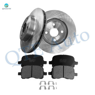 Set of 6 Front 255mm Brake Disc Rotors-Ceramic Brake Pad Kit For 1998-2002 Toyota Corolla