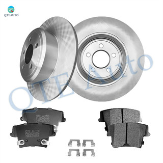 Set of 6 Rear 320mm Brake Disc Rotors-Ceramic Brake Pad Kit For 2005 2007 2008 Dodge Magnum