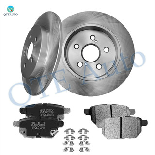 Set of 6 Rear 259mm Brake Disc Rotors-Ceramic Brake Pad Kit For 2019-2021 Toyota Prius
