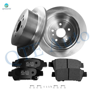 Set of 6 Rear 290mm Brake Disc Rotors-Ceramic Brake Pad Kit For 2004-2010 Toyota Sienna