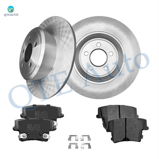 Set of 6 Rear 320mm Brake Disc Rotors-D1057 7964 Ceramic Brake Pad Kit For 2005 2007 2008 Dodge Magnum