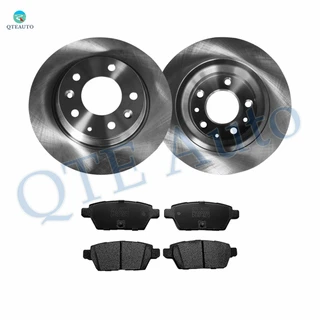 Set of 6 Rear 280mm Brake Disc Rotors-Ceramic Brake Pad Kit For 2007-2012 Lincoln MKZ