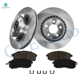 Set of 6 Front 295.5mm Brake Disc Rotors-Ceramic Brake Pad Kit For 2003-2005 Nissan 350Z