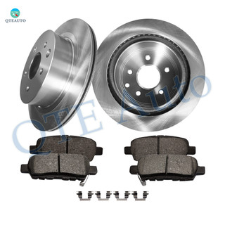 Set of 6 Rear 292mm Brake Disc Rotors-D1288 8405 Ceramic Brake Pad Kit For 2014-2017 Nissan Juke
