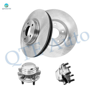 Set of 4 Front 320mm Brake Disc Rotors-Wheel Hub Bearing Assembly For 2003-2006 Infiniti FX35 RWD