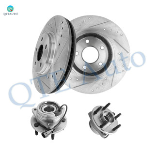 Set of 4 Front 296mm Brake Drums-Wheel Hub Bearing Assembly For 2008-2010 Chevrolet HHR