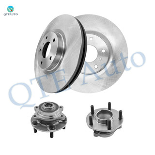 Set of 4 Front 320mm Brake Disc Rotors-Wheel Hub Bearing Assembly For 2005-2007 Infiniti G35