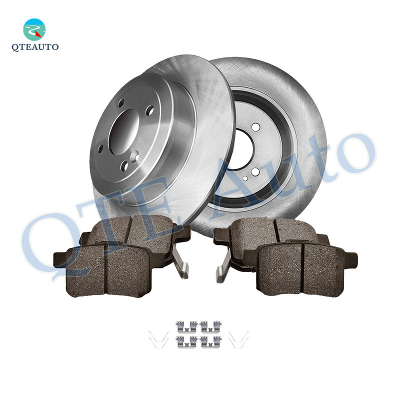 Set of 6 Rear 262mm Brake Disc Rotors-Ceramic Brake Pad Kit For 2012-2018 KIA RIO
