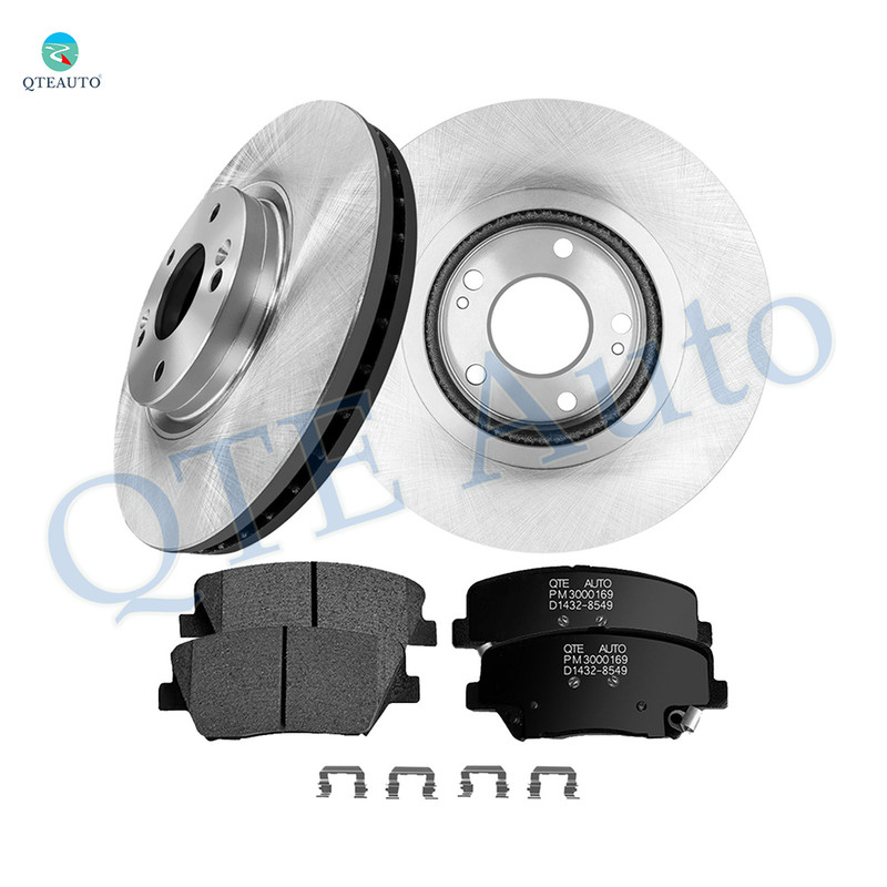 Set of 6 Front 300mm Brake Disc Rotors-Ceramic Brake Pad Kit For 2011-2013 KIA Sorento