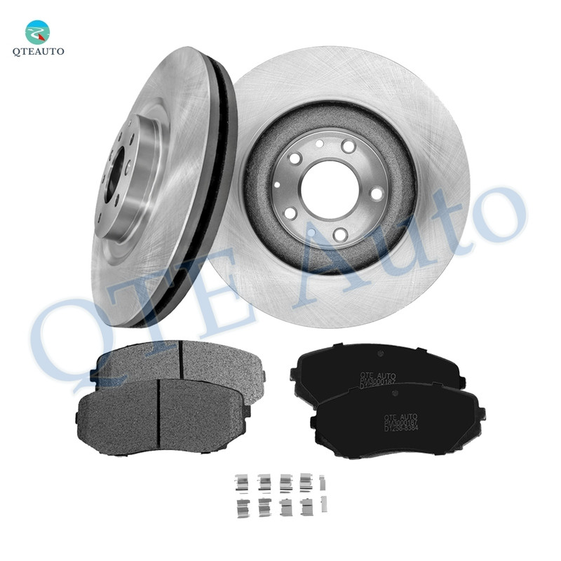 Set of 6 Front 320mm Brake Disc Rotors-Ceramic Brake Pad Kit For 2007-2015 Mazda CX-9