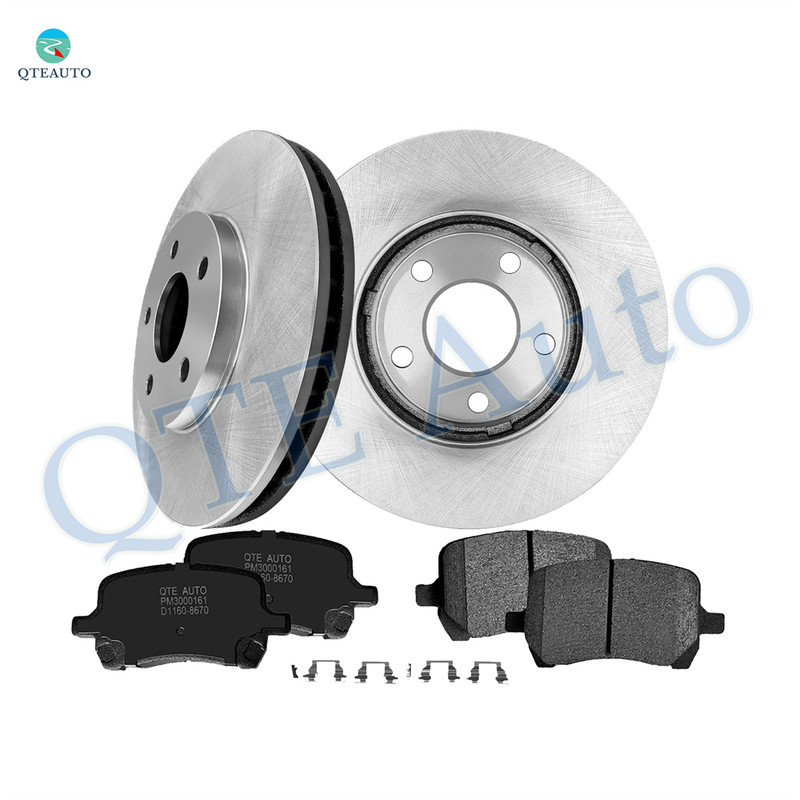 Set of 6 Front 276mm Brake Disc Rotors-Ceramic Brake Pad Kit For 2006-2011 Chevrolet HHR