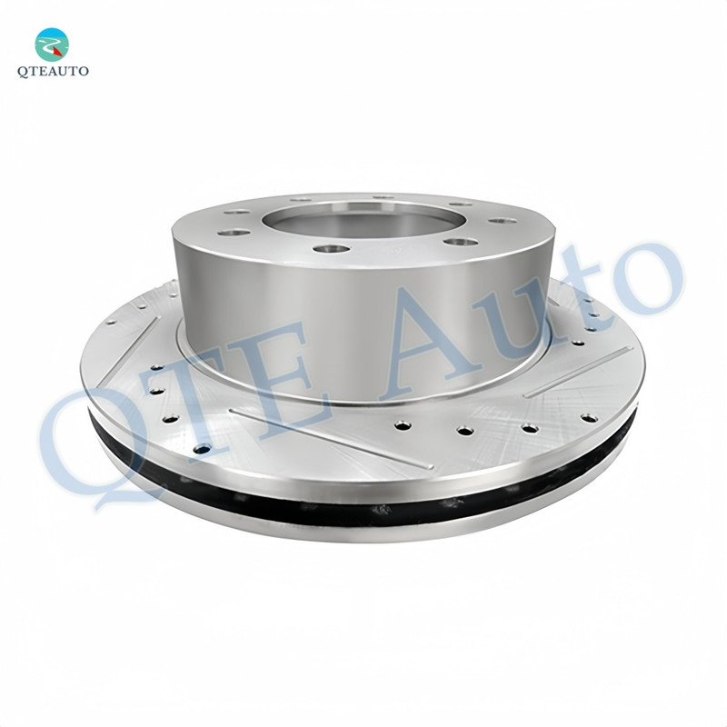 330mm Rear Left Drilled Slotted Brake Disc Rotors For 2006-2014 2016 Chevrolet Express 2500