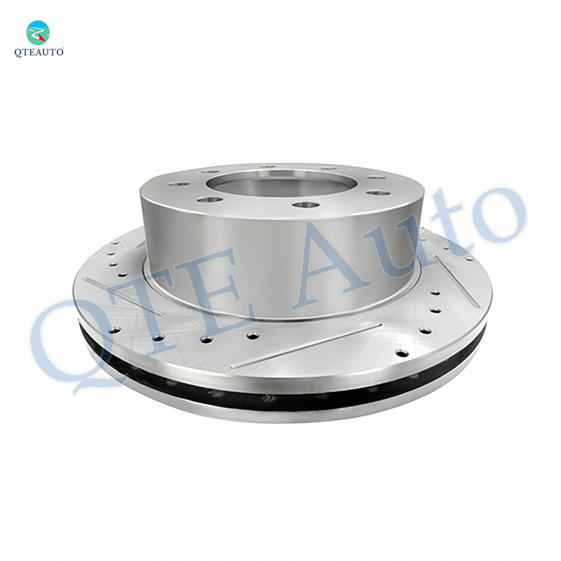 330mm 1 Piece Rear Right  Drilled Slotted Brake Disc Rotor For 2004-2006 GMC Sierra 3500