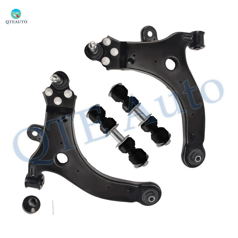 Set of 4 Front Lower Control Arm Ball Joint-Sway Bar Link For 2008 2009 Buick Allure