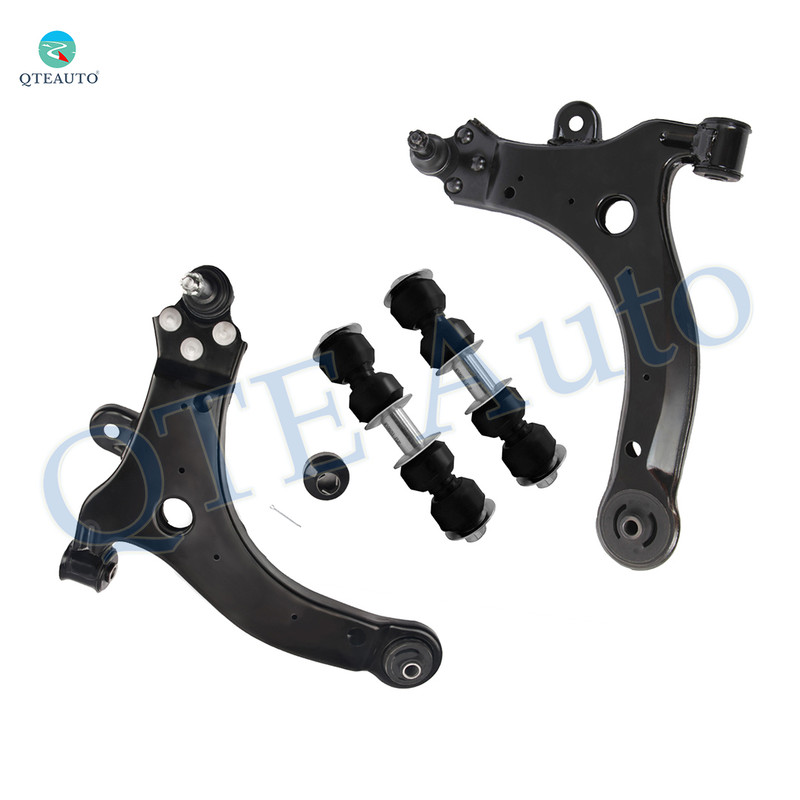 Set of 4 Front Lower Control Arm Ball Joint-Sway Bar Link For 2008 2009 Buick Allure