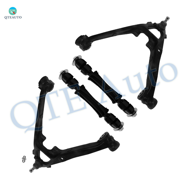 Set of 4 Front Lower Control Arm Ball Joint-Sway Bar Link For 2007-2016 Chevrolet Silverado 1500 Cast Iron Arm