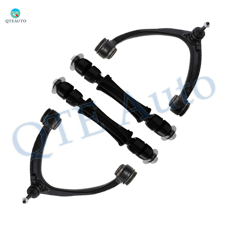 Set of 4 Front Upper Control Arm Ball Joint-Sway Bar Link For 2007-2016 Chevrolet Tahoe Adjustable