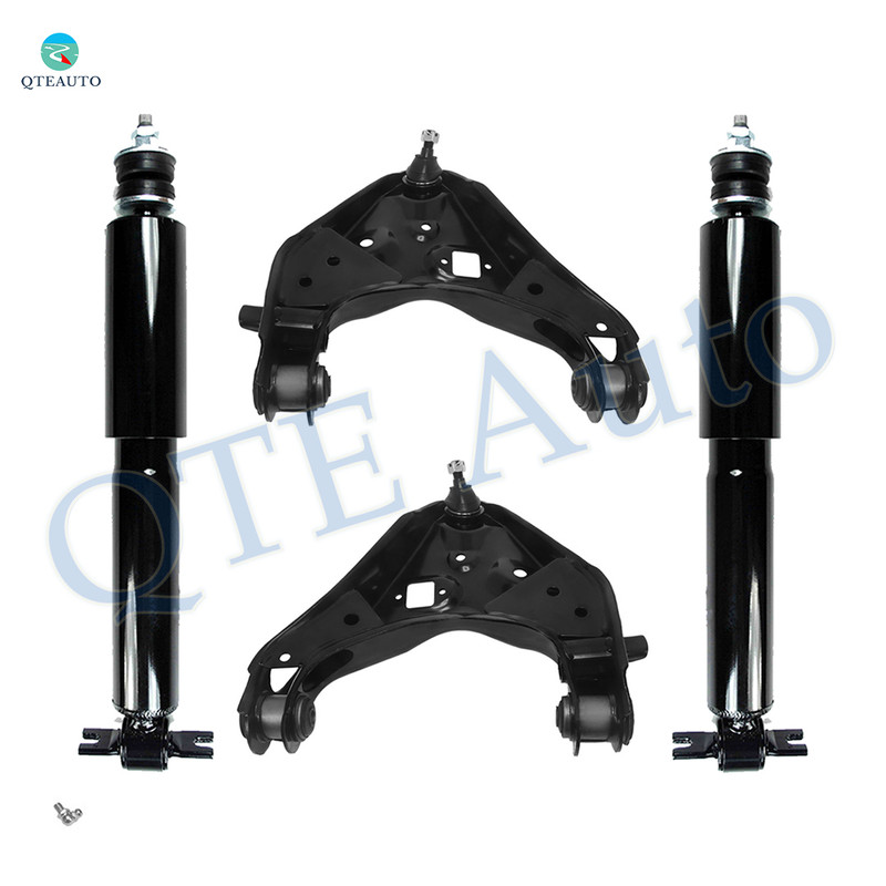 Set of 4 Front Lower Control Arm Ball Joint-Shock Absorber For 1999 Mazda B2500 Monotube Performance Upgrade