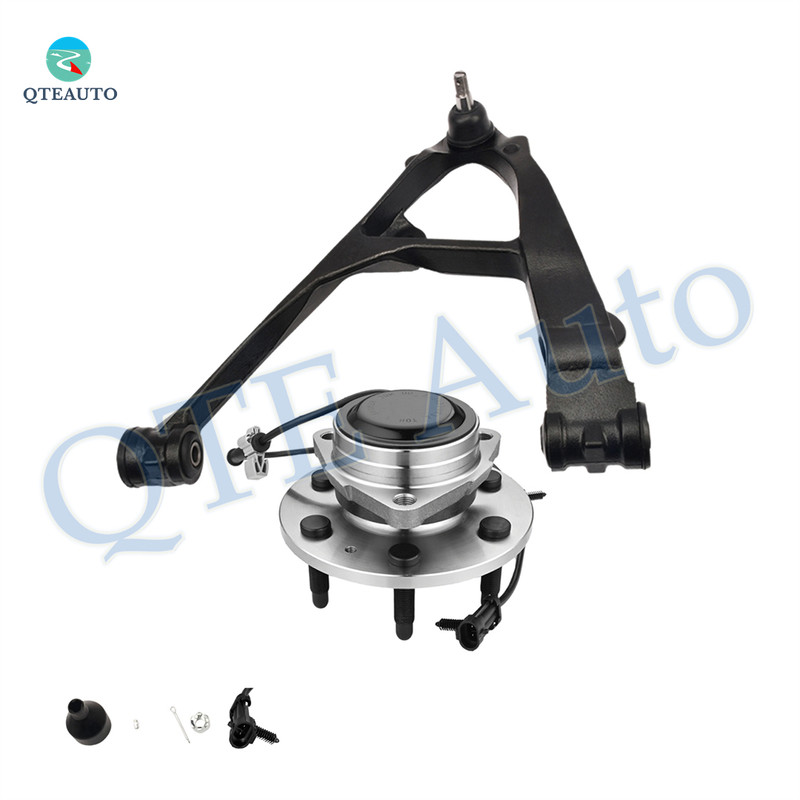 Front Left Lower Control Arm Ball Joint-Wheel Hub Bearing Assembly For 2000-2006 Chevrolet Suburban 1500 RWD