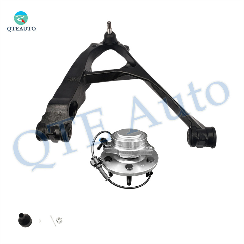 Front Right Lower Control Arm Ball Joint-Wheel Hub Bearing Assembly For 2005 2006 GMC Sierra 1500