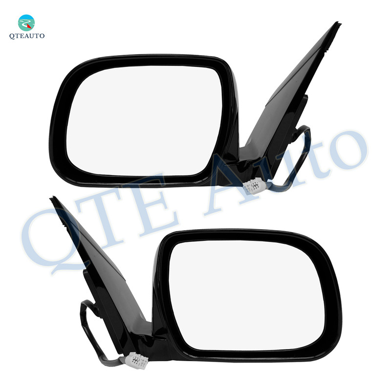Driver & Passenger Side Mirrors, Left-Right Power Heated Paintable Manual Folding For 2004-2006 Lexus RX330, Door Mirror Pair of 2