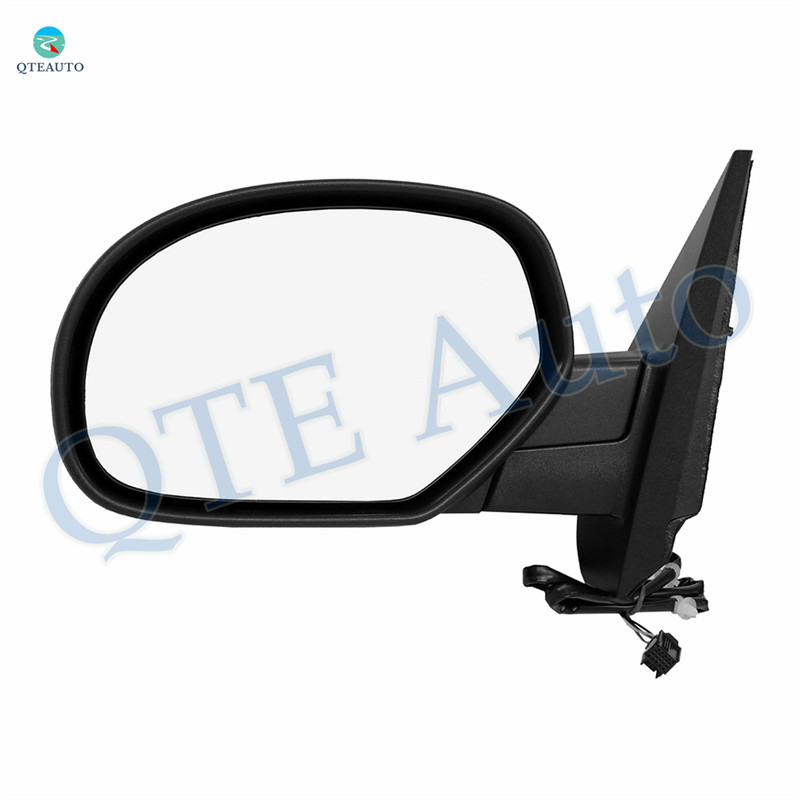 Left Driver Side Mirror, Power Heated Chrome Manual Folding For 2007-2014 Chevrolet Tahoe