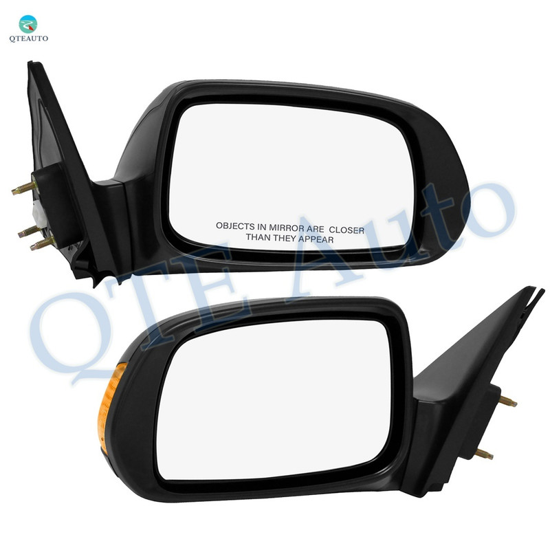 Driver & Passenger Side Mirrors, Left-Right Power Non-Heated Paintable Non-Folding with Turn Signal Light For 2005-2010 Scion TC, Door Mirror Pair of 2