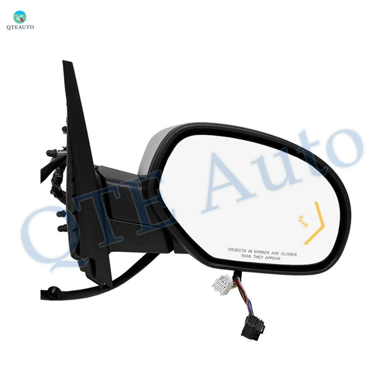 Right Passenger Side Mirror, Power Heated Chrome Power Folding with Turn Signal Light For 2007-2014 GMC Yukon XL 1500