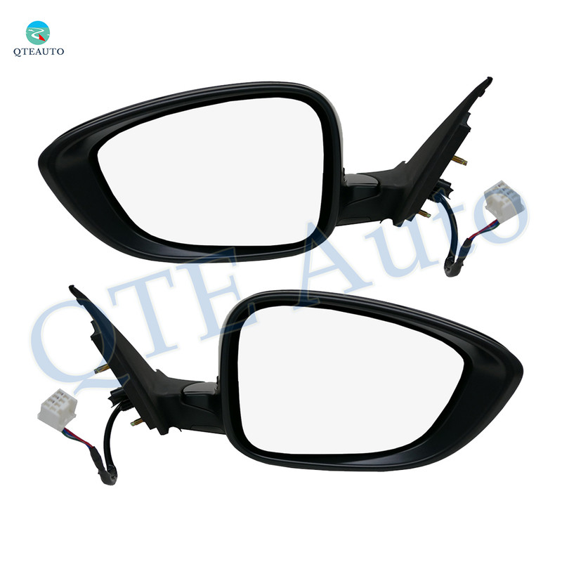 Driver & Passenger Side Mirrors, Left-Right Power Non-Heated Paintable Manual Folding For 2018-2022 Honda Accord, Door Mirror Pair of 2