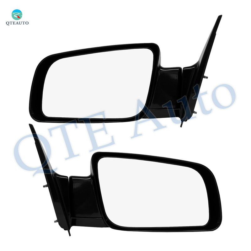 Driver & Passenger Side Mirrors, Left-Right Manual Adjust Non-Heated Paintable Manual Folding For 1992-1999 GMC C1500 Suburban, Door Mirror Pair of 2