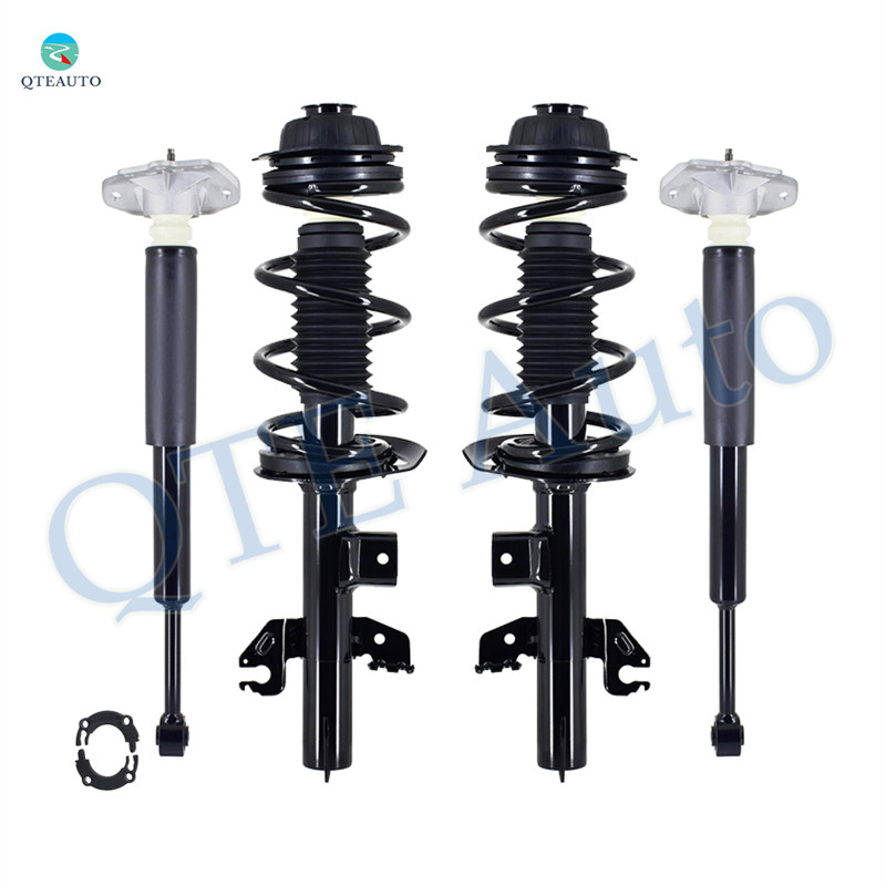Set of 4 Front Quick Complete Strut-Coil Spring Assembly-Rear Complete Shock Absorber Kit For 2019-2022 Jeep Cherokee AWD