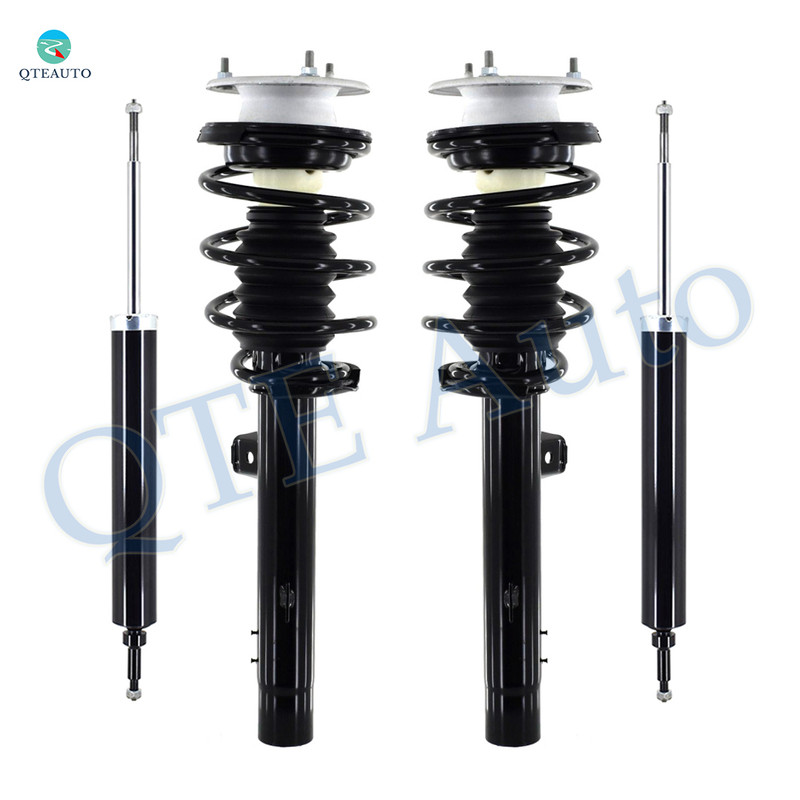 Set of 4 Front Quick Complete Strut-Coil Spring Assembly-Rear Shock Absorber For 2012 2013 BMW 135I w/ Sport Suspension