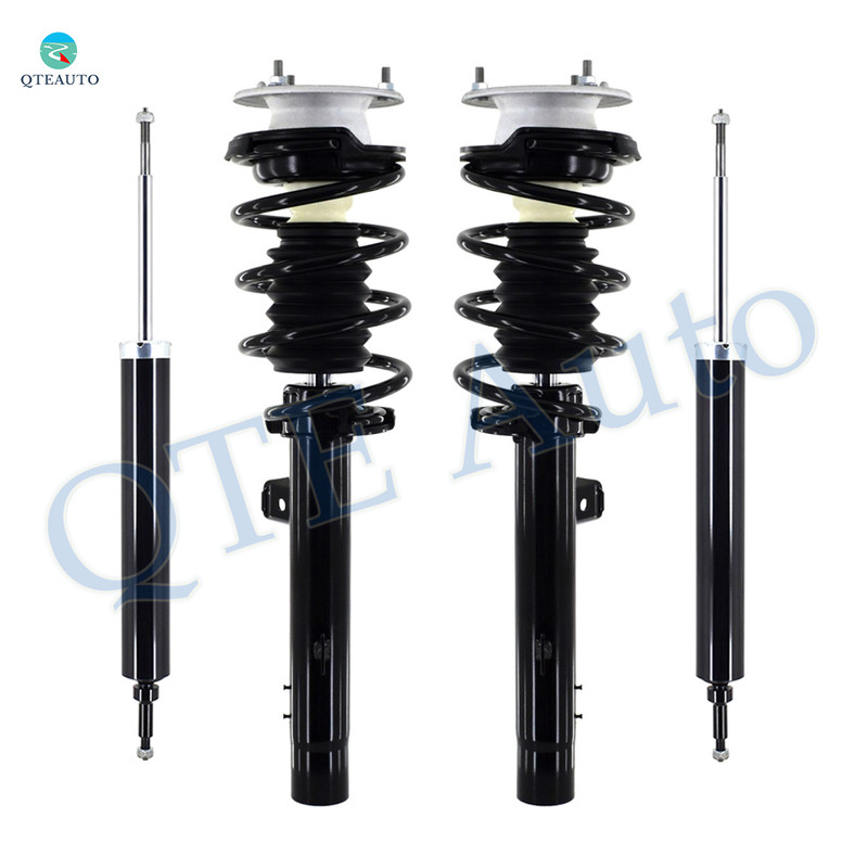 Set of 4 Front Quick Complete Strut-Coil Spring Assembly-Rear Shock Absorber For 2008-2011 BMW 135I