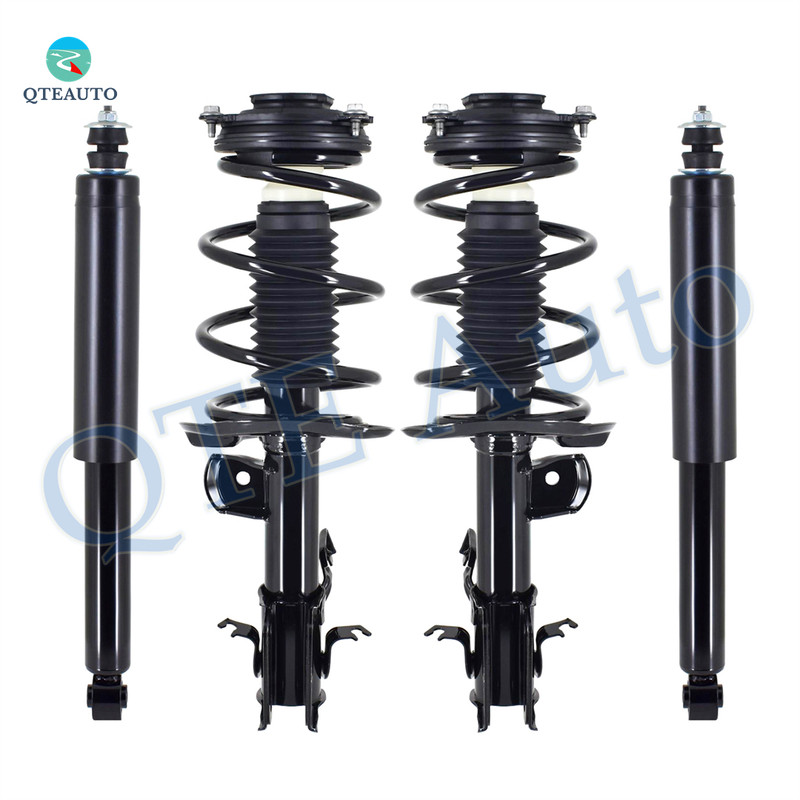 Set of 4 Front Quick Complete Strut-Coil Spring Assembly-Rear Complete Shock Absorber Kit For 2014-2019 Nissan Sentra