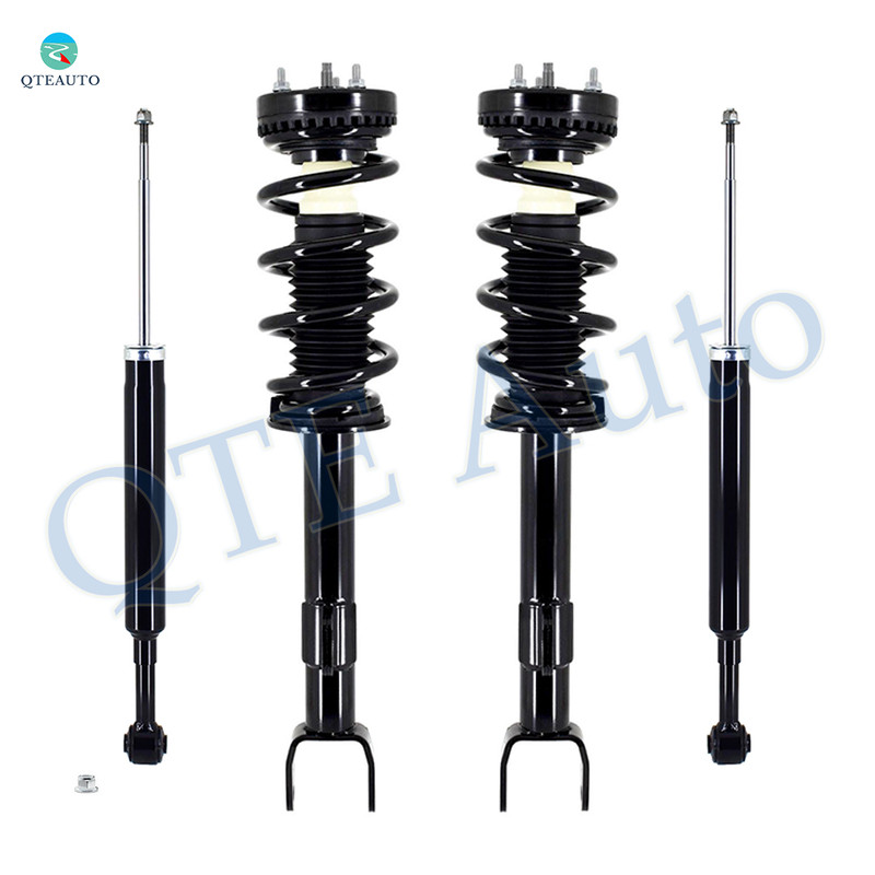 Set of 4 Front Quick Complete Strut-Coil Spring Assembly-Rear Shock Absorber For 2012-2023 Dodge Challenger V8