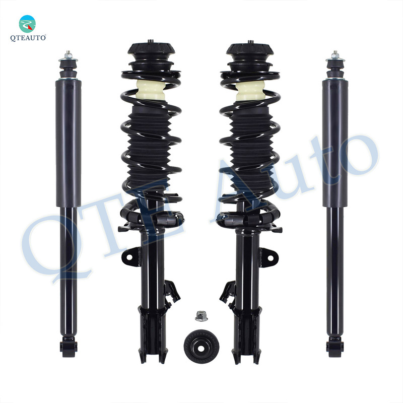 Set of 4 Front Quick Complete Strut-Coil Spring Assembly-Rear Complete Shock Absorber Kit For 2014-2019 Nissan Versa Note