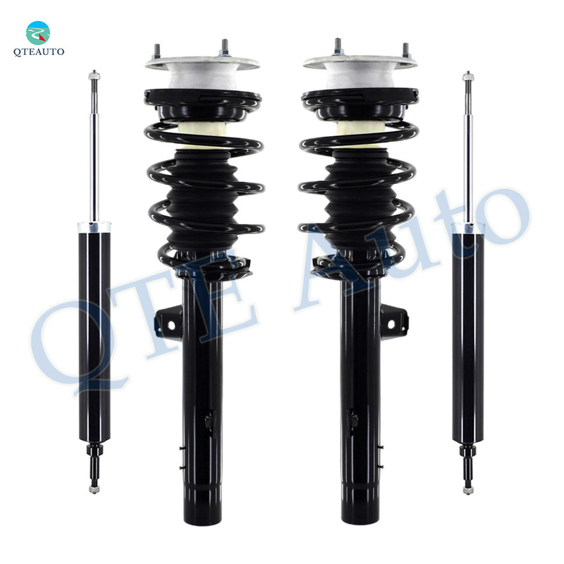 Set of 4 Front Quick Complete Strut-Coil Spring Assembly-Rear Shock Absorber For 2007-2013 BMW 328I w/ Sport Suspension