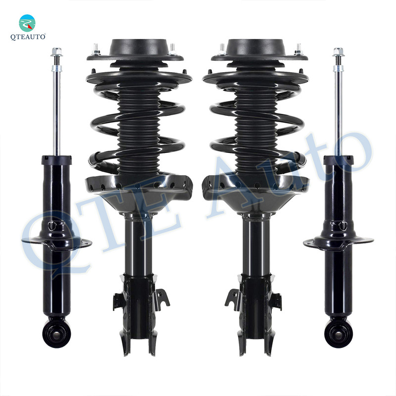 Set of 4 Front Quick Complete Strut-Coil Spring Assembly-Rear Suspension Strut Assembly For 2009 2010 Subaru Impreza