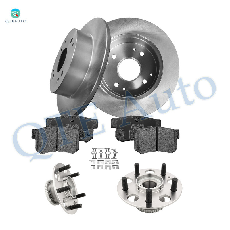 Set of 8 Rear 260mm Brake Disc Rotors-7418-D537 Ceramic Brake Pad Kit-Wheel Hub Bearing Assembly For 1998-2002 Honda Accord 7418-D537 Set of 8 Rear 260mm Brake Disc Rotors-7418-D537 Ceramic Brake Pad Kit-Wheel Hub Bearing Assembly For 1998-2002 Honda Accord 7418-D537