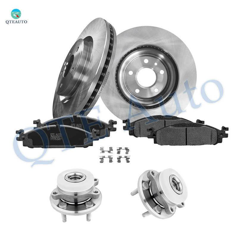 Set of 8 Front 325mm Brake Disc Rotors-Wheel Hub Bearing Assembly-Ceramic Brake Pad Kit For 2010-2019 Ford Taurus Set of 8 Front 325mm Brake Disc Rotors-Wheel Hub Bearing Assembly-Ceramic Brake Pad Kit For 2010-2019 Ford Taurus