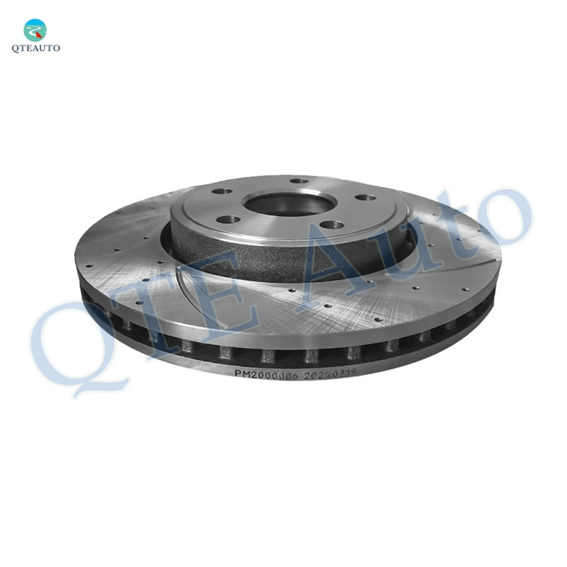 1 Piece Front Left 330mmDrilled Slotted Brake Disc Rotor For 2011-2020 Jeep Grand Cherokee