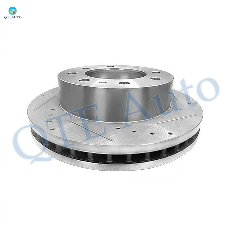 1 Piece Front Left 325mm Drilled Slotted Brake Disc Rotor For 2007 Chevrolet Silverado 2500 HD Classic