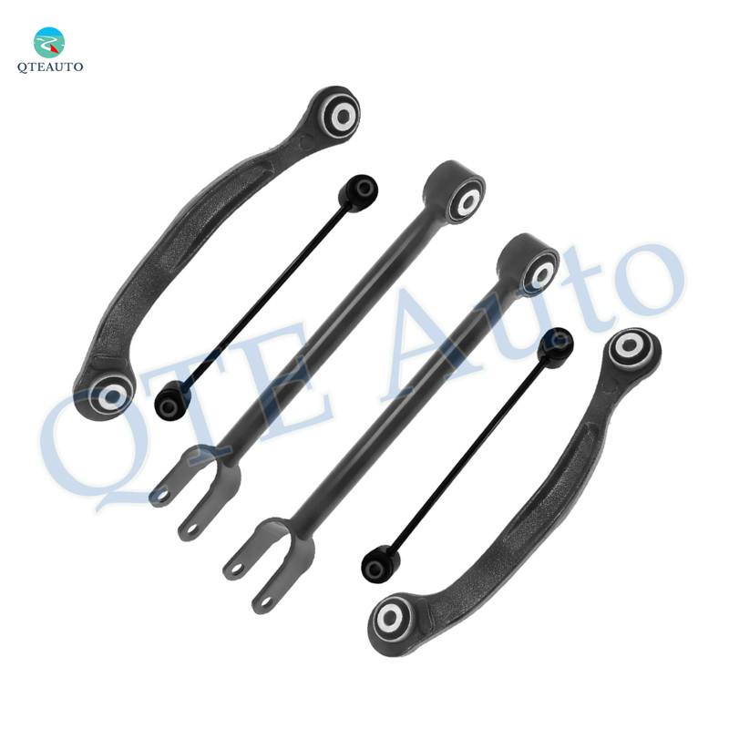 Set of 6 Rear Upper Rearward-Lower Forward Control Arm-Sway Bar Link For 2006-2020 Dodge Charger