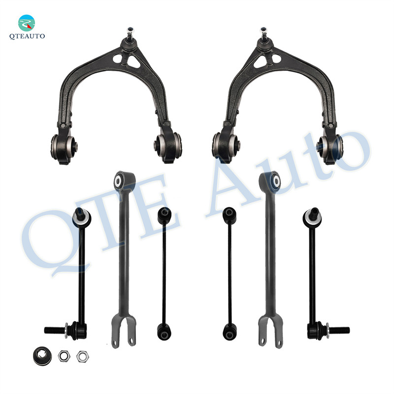 Set of 8 Front Upper Control Arm Ball Joint-Sway Bar Link-Rear Lower Forward Control Arm-Sway Bar Link For 2005-2020 Chrysler 300